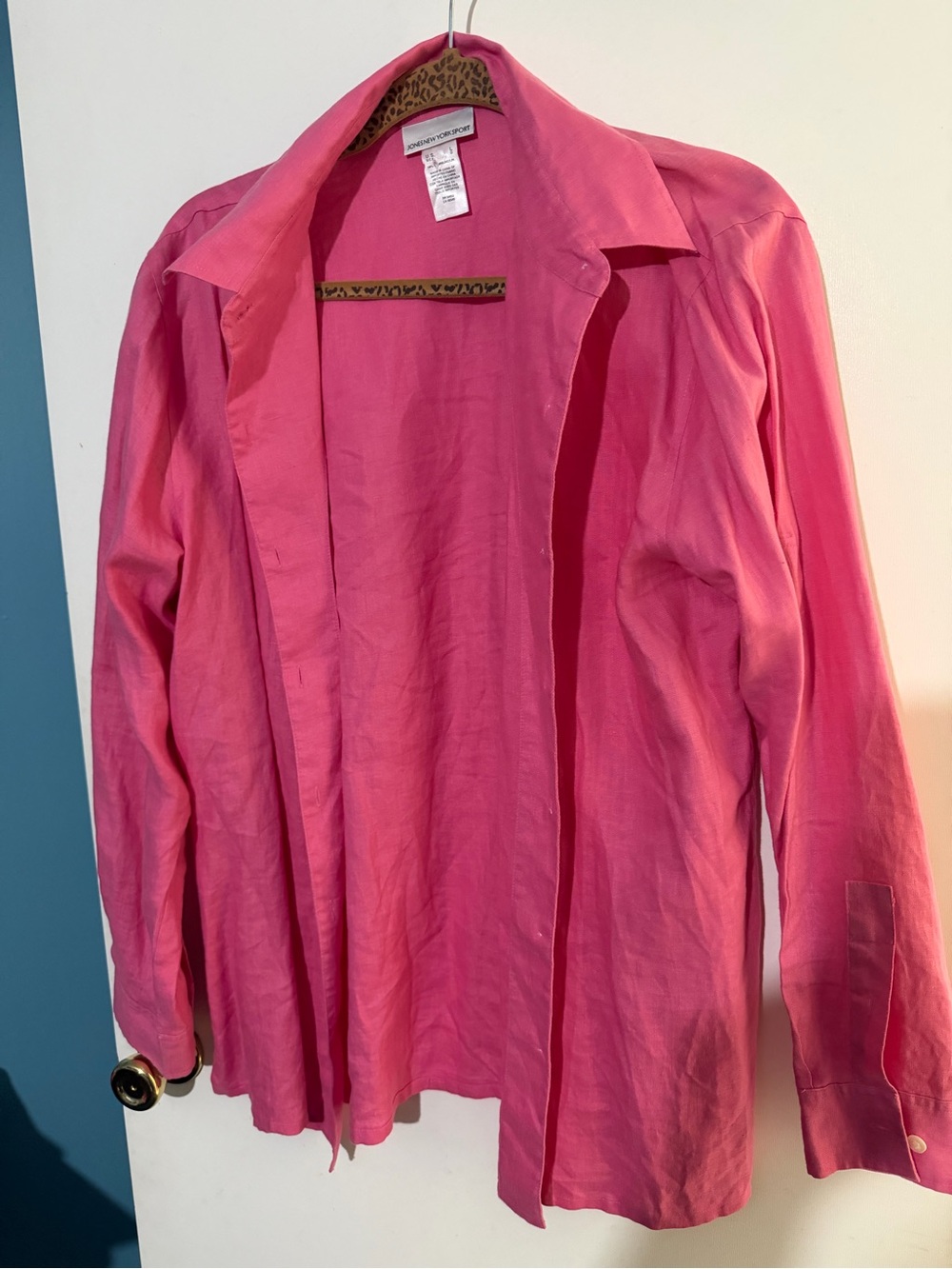 Jones New York Pink Open-Front Blazer Jacket